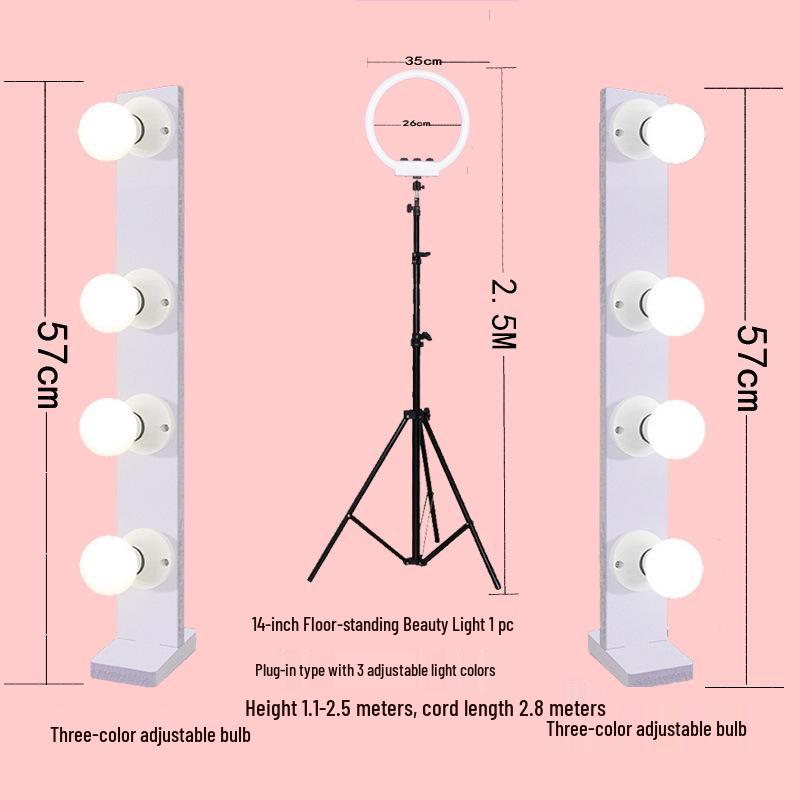 Live Streaming LED Beauty Light with Phone Stand (Desktop)