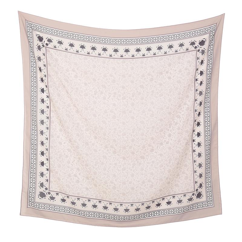 Autumn and winter hot-selling new floral printing large-size square scarf women's popular Malay women's headscarf