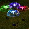 Solar Outdoor Lights MultiColor Changing Jellyfish Ground Lights  LED Lamp Garden Path-way 