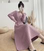 Spring & Autumn 2024 Slim Fit Knitted Midi Sweater Dress