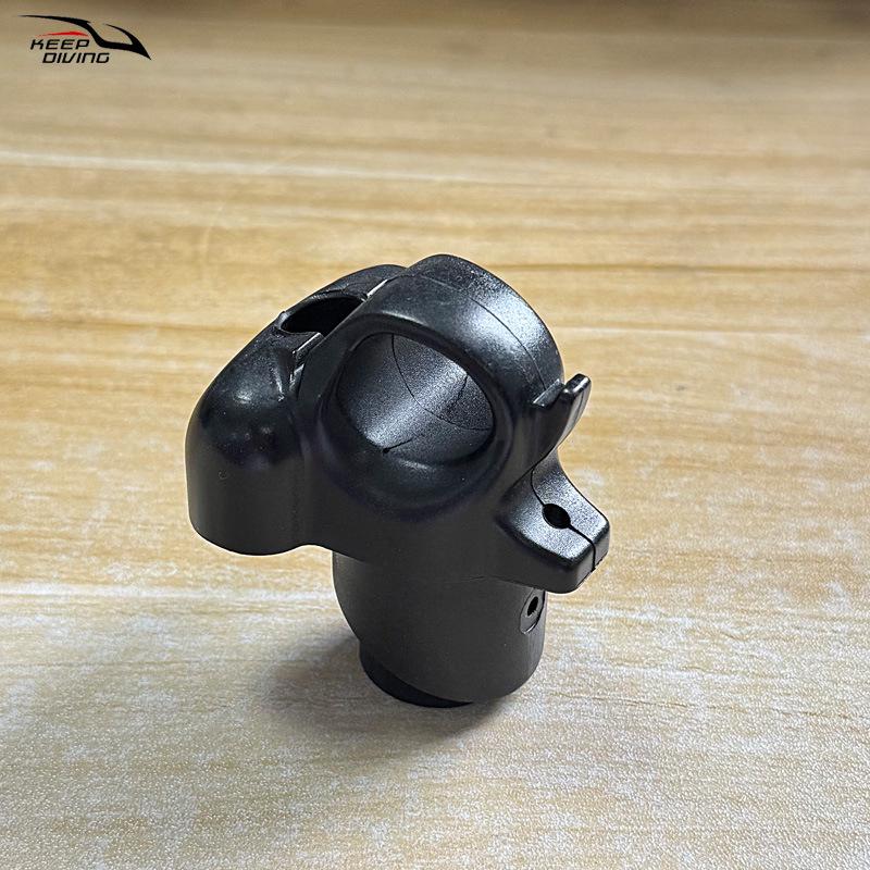 Europäisches Harpunen-Zubehör: Einloch-Speerspitze mit Gummibandhalter für Tauchen & Unterwasserfischerei