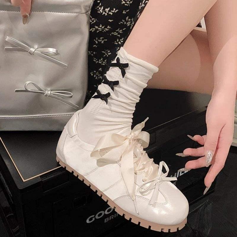 Women's Ballet-Style Retro Flat Shoes - Summer 2025 Fashion