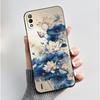 Black Case For Itel P33 Plus Bumper Soft Silicone Jelly Shell Anime Popular Sunflower Wildflower Painted Shockproof Cover