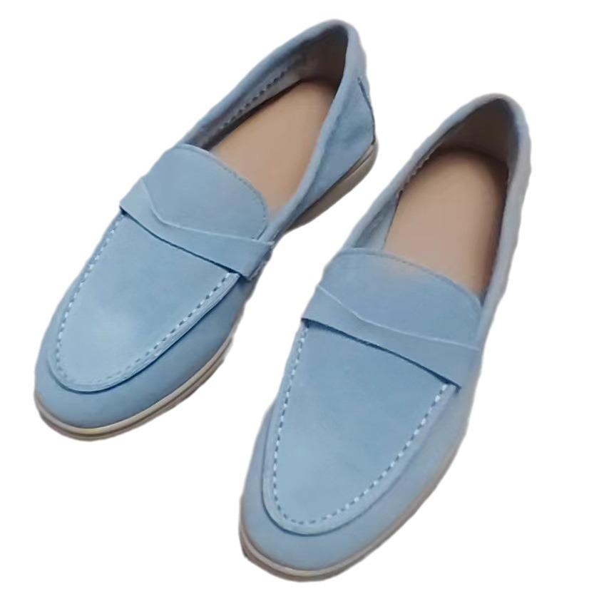 Women's Suede Loafers: Spring To Autumn Slip-on Flats In Plus Sizes