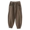 Boys' Fleece Pants Autumn and Winter Children's Thick Corduroy Warm Tracksuit Pants