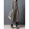 Yino 8 colors available long sleeve spring autumn winter dress womens tunic maxi length tops plus size loose linen body coverage slimming stylish