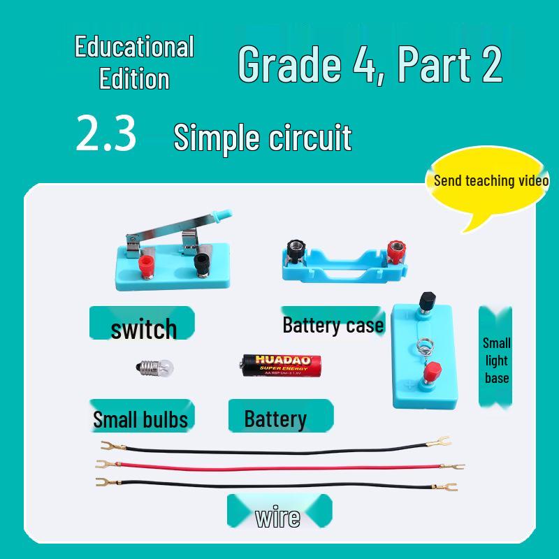 

Набор по науке для четвёртого класса: Семестр 2 - Учебник, Материалы и Простые Учебные Пособия по Электрическим Цепям