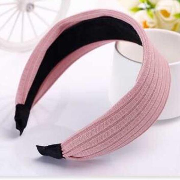 Women's Fashion White Wide-Brimmed Headband with Streamer Hairpin