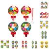 Entzückendes Weihnachten Pop It Fidget Spielzeug mit buntem Design zur Stressbewältigung