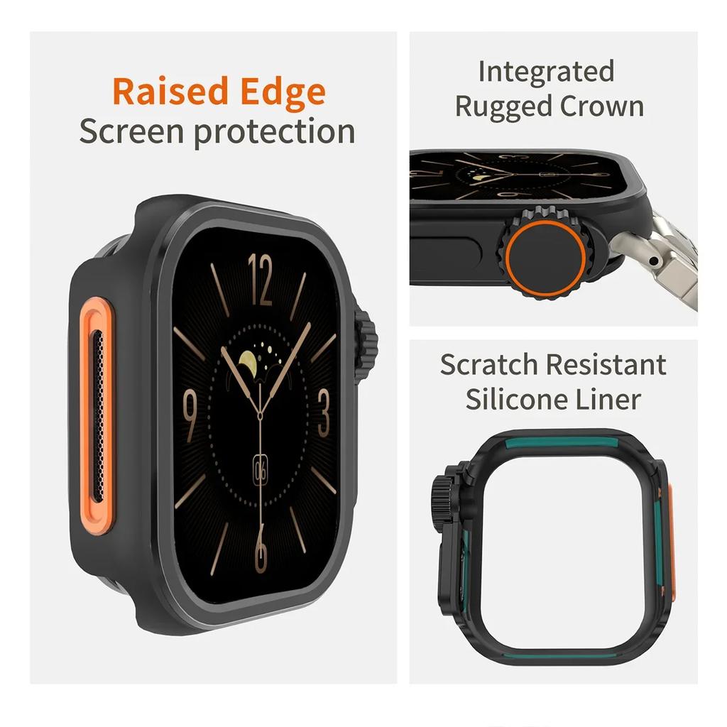 Metal Case for Apple Watch Series 11 46mm 42mm Upgrade Ultra 3 49mm Zinc Alloy Hard Protective Cover for Iwatch Series 10 42/46