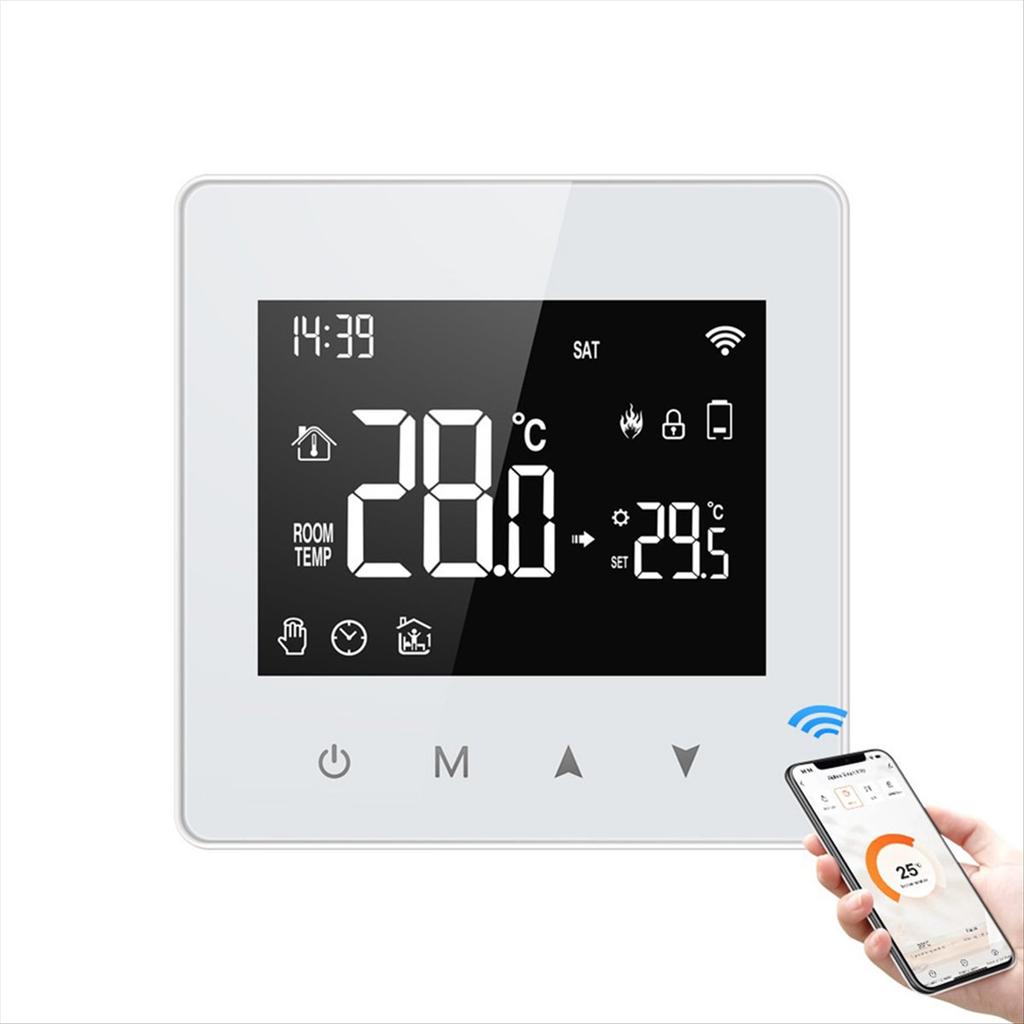 Tuya ZigBee Thermostat Smart Home Battery Powered Temperature Controller for Gas Boiler Works with Voice Assistant