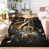 Oversized Music Notes Mat, Non-Slip Plush Rug with Treble Clef Design for Living Room Bedroom Game Room Decor