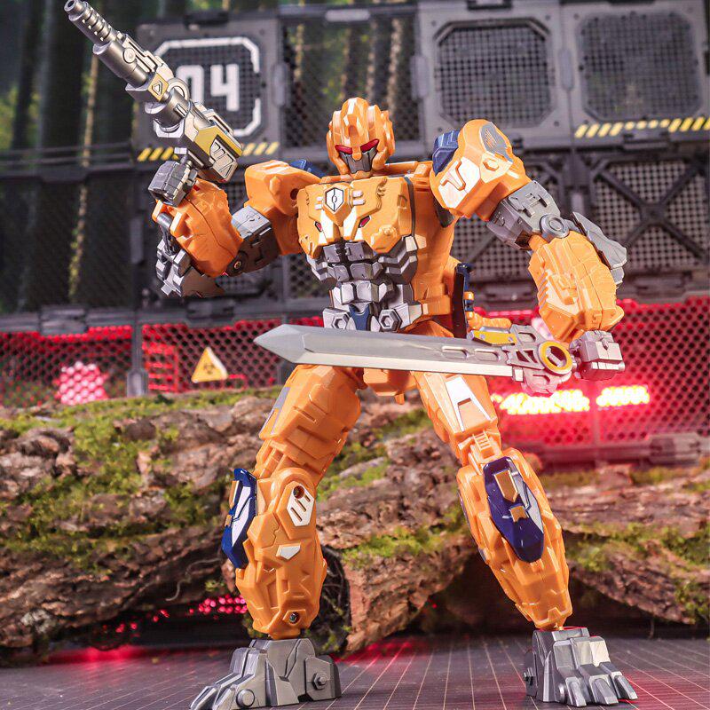 Transforming Toy: Captain Chimpanzee & Rhino Super Warrior Figure for Kids