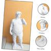 VOSAREA Fat David Statue - Roman Plaster Sculpture for Home Decor, Greek Mythology