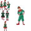 Charmantes Grünes Elfen-Weihnachtsmann-Kostümset Ideal Für Weihnachtsfeiern Und Lustige Familienaktivitäten