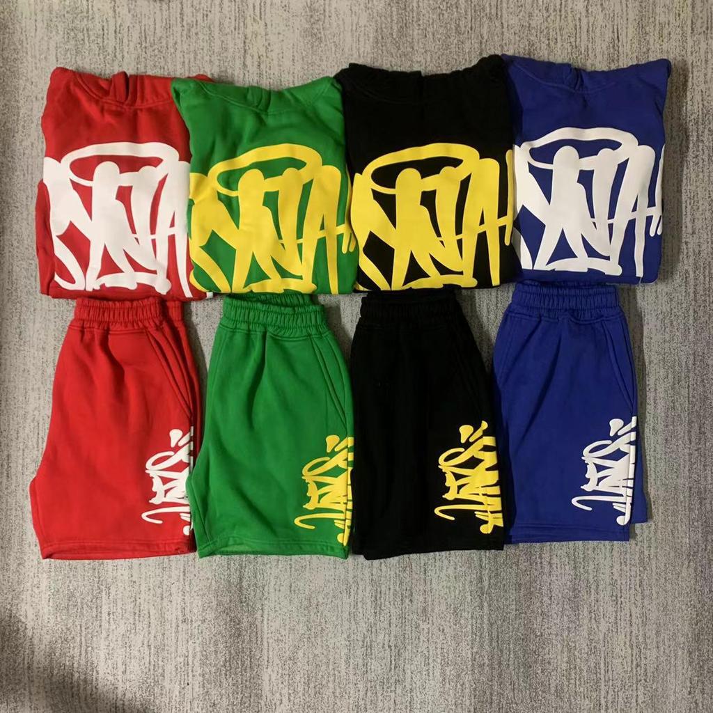 SYNAWORLD Wind Hip Hop Letter Print Fleece-Lined Hooded Sweatshirt - Casual Trendy Sportswear