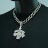 New Hip Hop Style Letter GET MONEY & Money Bag Pendant Necklace with 15MM Cuban Chain Men Candy Necklaces Rapper Hip Hop Jewelry