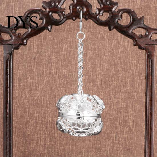 Mini Incense Burner Decorative Artistic Exquisite Reduce Anxiety Pure Brass Aromatherapy Furnace Retro Hollow-out Car Pendant for Home Censer
