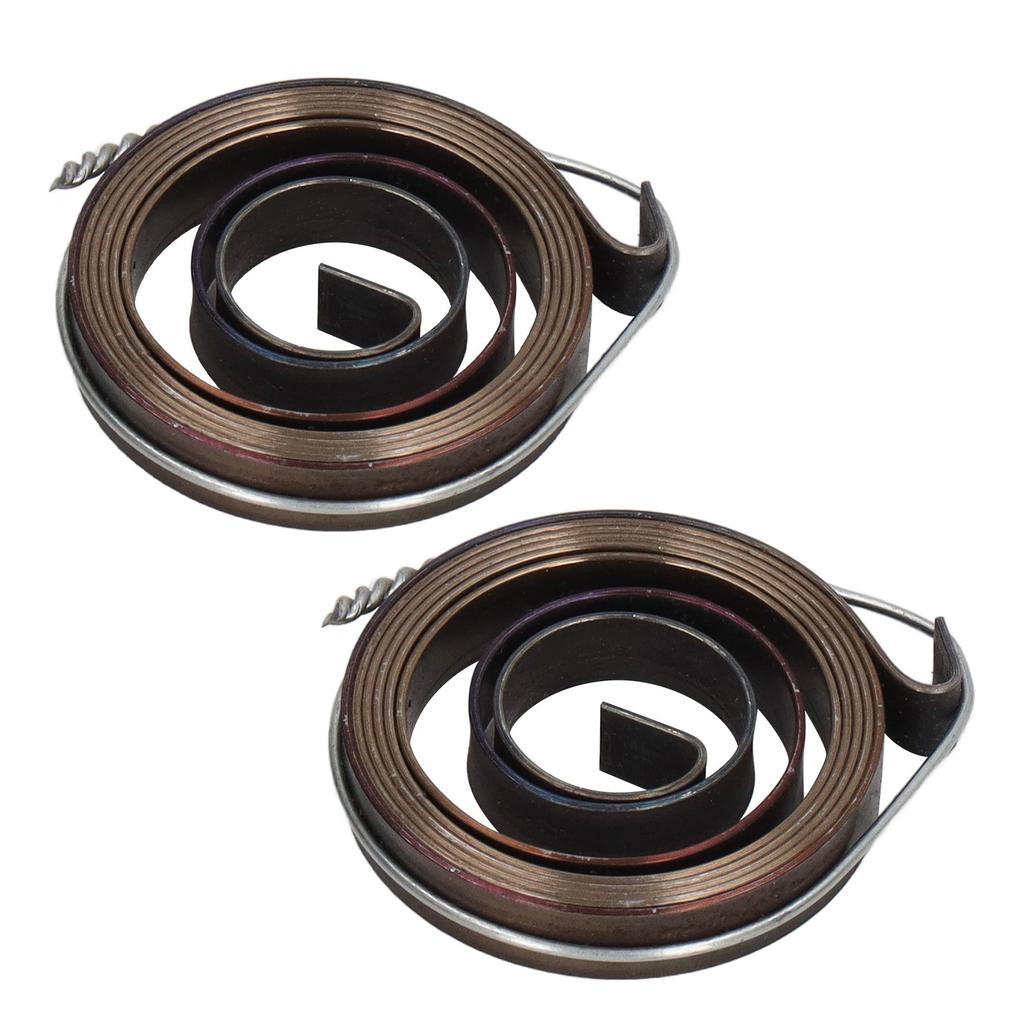 2Pcs Bench Drill Press Return Spring Chromeplate Robust Stable Quill Feed Return Coil Spring