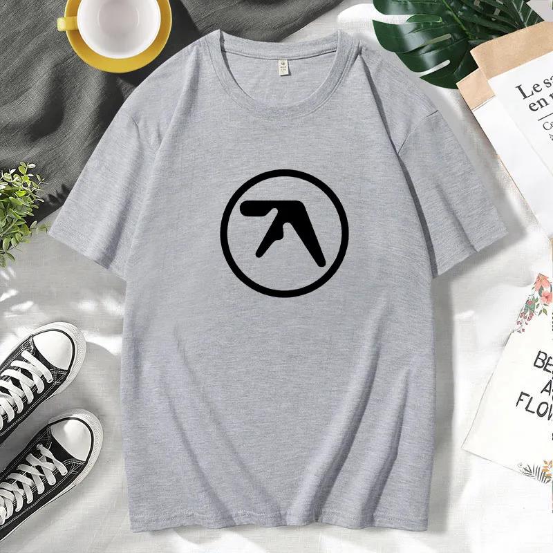 

2025 Men s Black T-Shirt Men T Shirt Print Short Sleeve T-shirt Male Funny Present Fashion Aphex Twin Short Sleeves 4XL