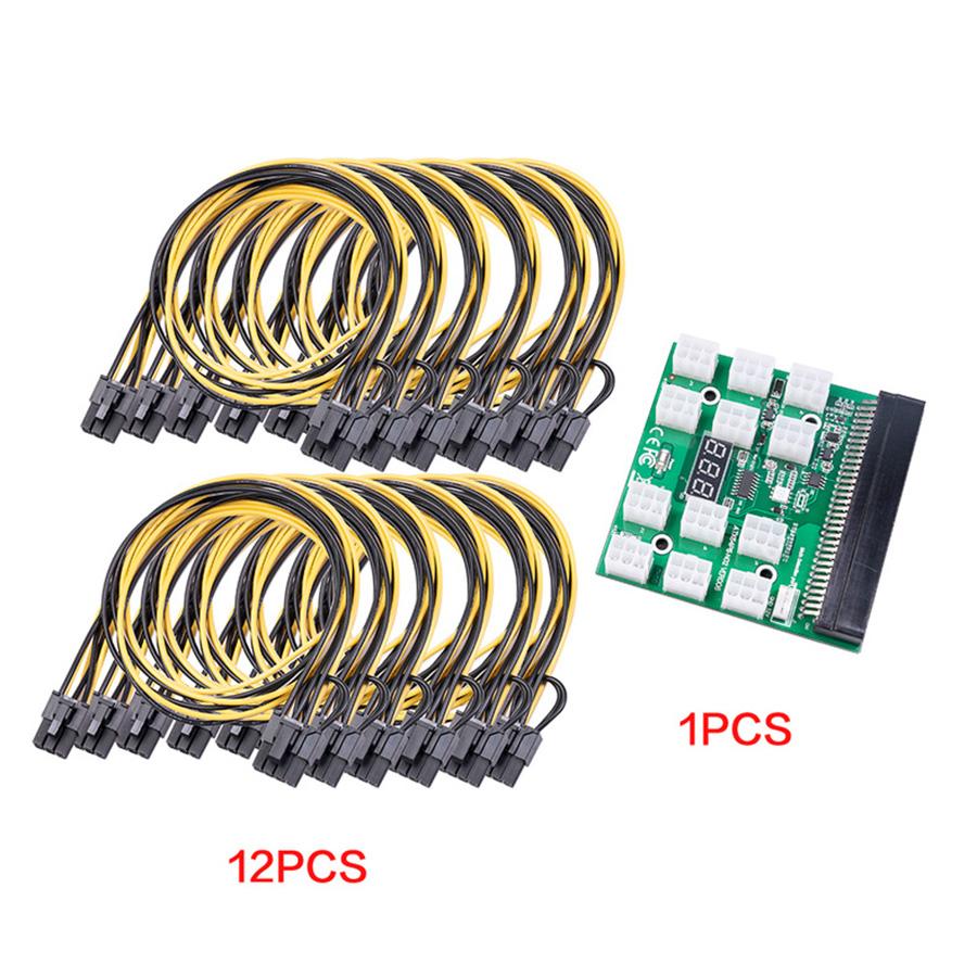 

6 Pin to 8 (6+2) Pin PCIE Adapter GPU Power Breakout Board Cable display