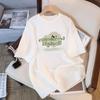 Women's Crew Neck Short Sleeve Graphic Tee Loose Fit Japanese Casual Cartoon Print T-Shirt