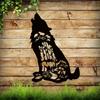 1pc Wolf Monogram Metal Sign Forest & Wolf Wall Decor Unique Wolf Hobby Wall Hanging Stylish Metal Art Perfect Gift for Him