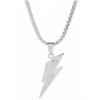 Men's and Women's Hip-hop Long Sweater Niche Lightning Necklace