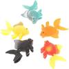 5Pcs Random Color Lifelike Reble Plastic Artificial Moving Floating Fishes Ornament Decorations for Aquarium Fish Tank Pet Supplies Popular Aquarium