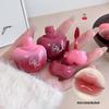 Gege Bear Love Heart Gloss Lipstick - Bright, Gentle, Mirror-Finish for a Translucent, Party-Ready Look