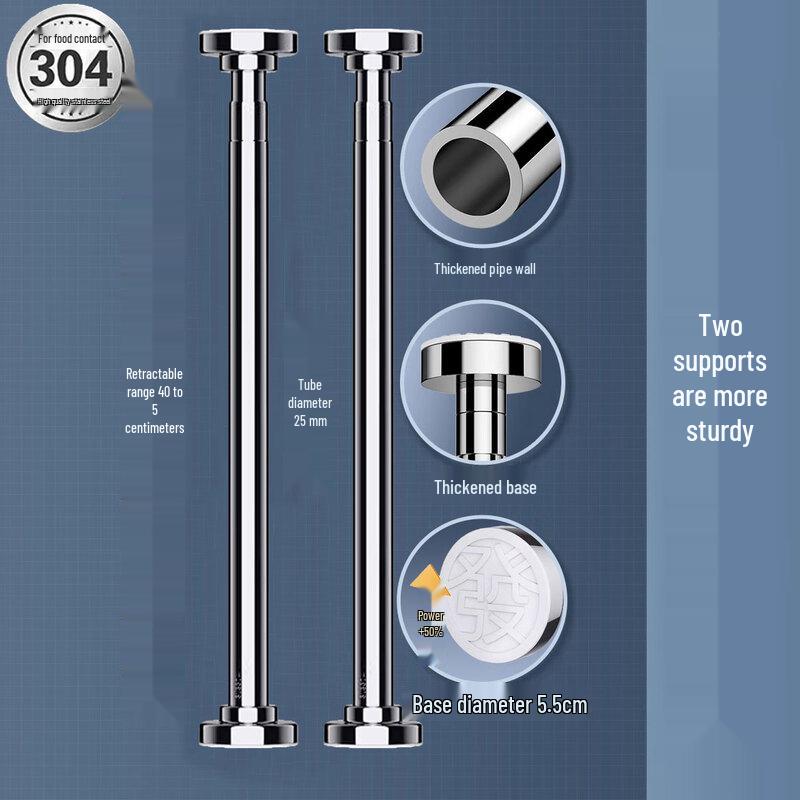 ZISIZ Stainless Steel Under-Mount Sink Support Rod