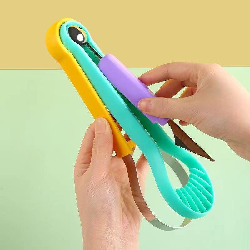 1PC Multifunctional Fruit Digging Ball Spoon Stainless Steel Watermelon Digging Ball Spoon Double Head Melon Fruit Carving Tool