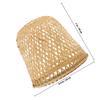 Bamboo Ceiling Lamp Shade Vintage Pendant Light Cover Soft Light Shade Decorative Hanging Lamp Cover for Home Bedroom Lampshade
