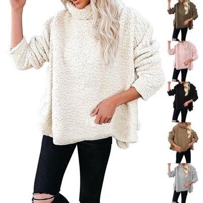 Γυναικείο νέο μάλλινο πουλόβερ φθινοπώρου και χειμώνα 2023, φαρδύ γυναικείο παλτό