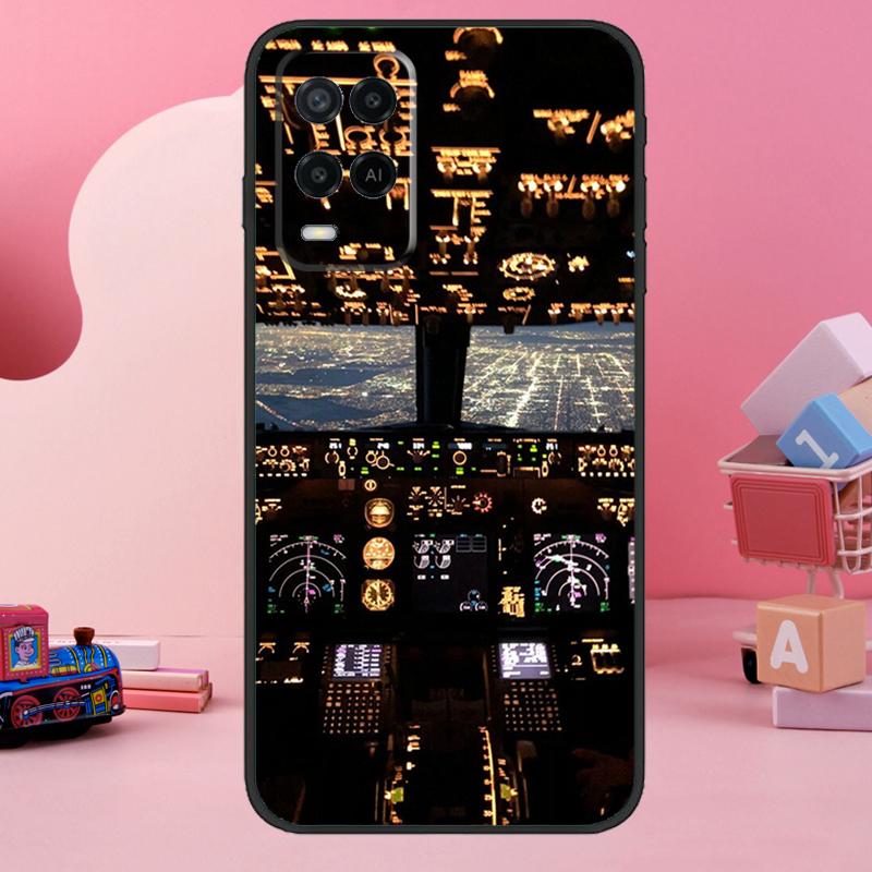 

Flight Instruments Cockpit Case For Oppo A74 A94 A54 A17 A57 A77 A76 A16 A96 A18 A60 A80 A40 A38 A58 A78 A98 A15 A5 Pro OPPO A57s