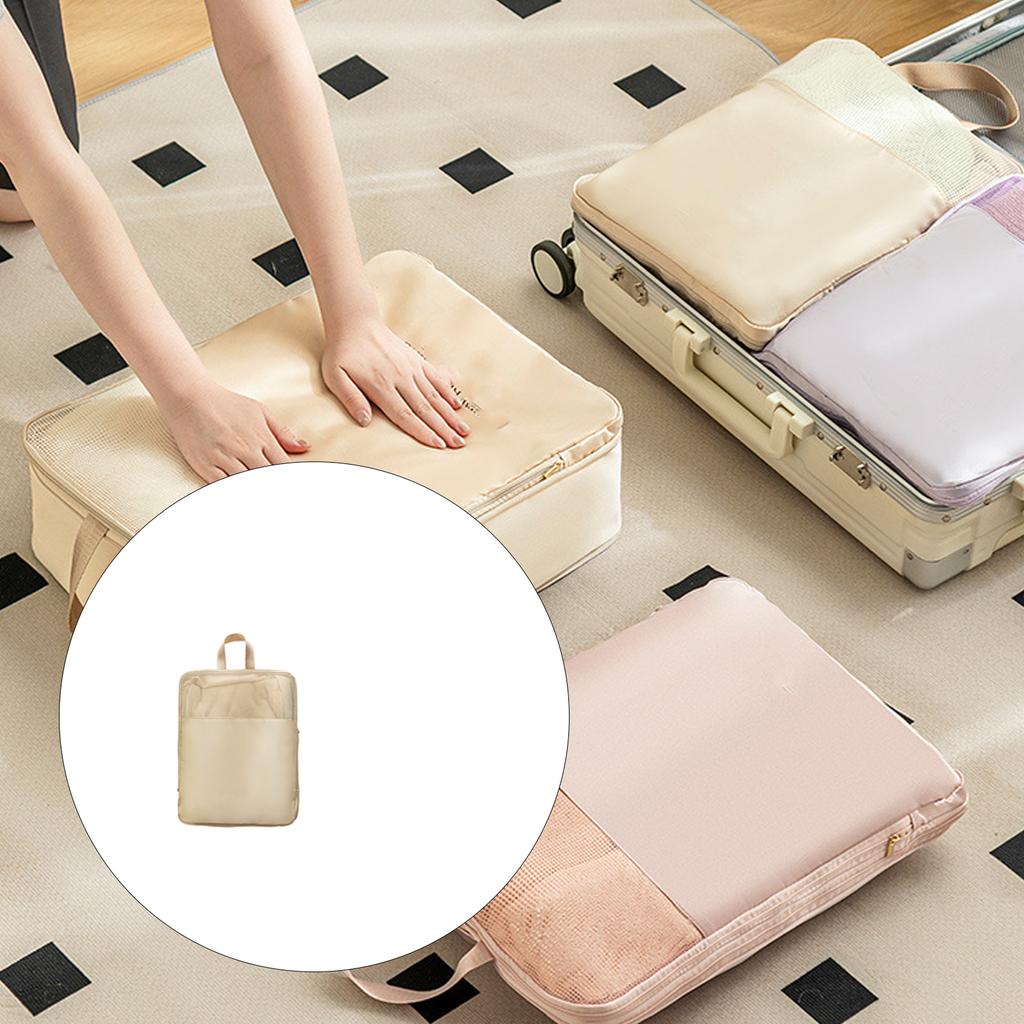 Vacuum Storage Bags for Clothes Bedding Space Saving Designs Sturdy Reusable Sateen Fabric Travel Home Organizing
