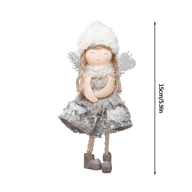 Christmas Doll Ornament Christmas Decoration 2025 Christmas Tree Hanging Pendant New Year Angel Doll Festival Gift for Children