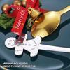 Christmas Stainless Steel Spoons Elk Christmas Tree Dessert Coffee Spoon Nordic style Kitchen Decorations Present for Holiday