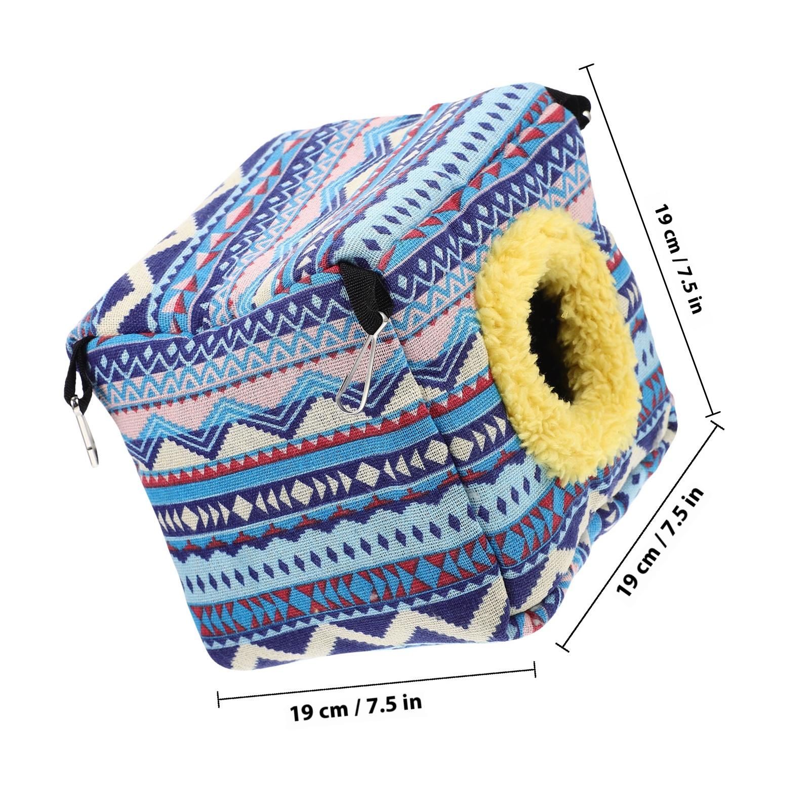 

Hamster Nest Cotton Warm Hammock Hanging Bed Suitable for Rats Hedgehogs Guinea Pigs Small Pet Hideout Hamster Hideout синий