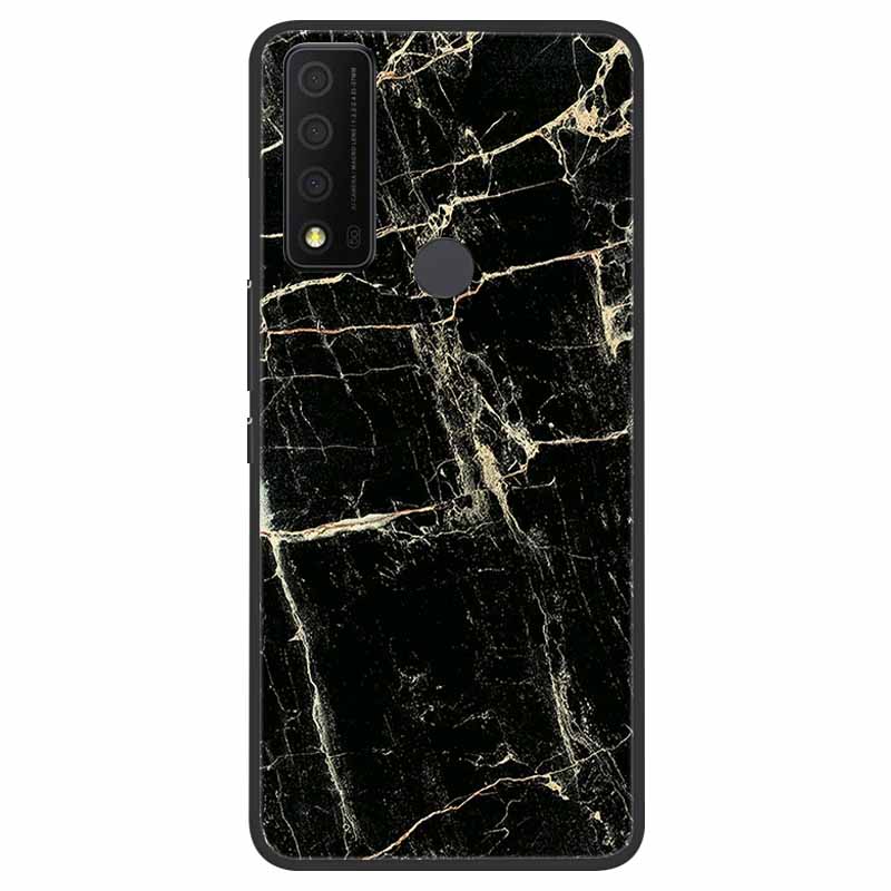 For TCL 30 XE 5G Case Marble Cat Soft Silicone Back Case for TCL 30 XL 30V 5G Phone Cover TCL30 XE T767W 30XE 5G Coque Funda Bag