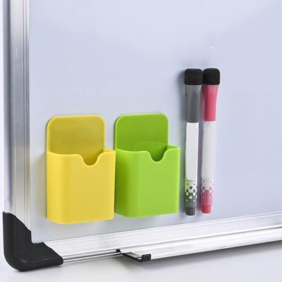 1PC Stiftbox Lehr-Whiteboard Magnetische Aufbewahrung Bleistiftbox Kreidebox Tafel Radiergummibox Magnetische Saugnapf-Hängebox aus Kunststoff