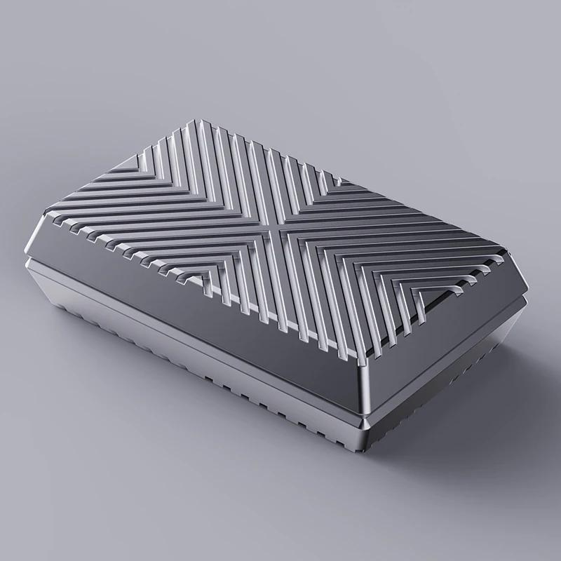 Neuester Magnetischer Würfel Push Slider Anti-Stress Metall Fidget Slider DIY Metall Entspannungs Schreibtischspielzeug EDC Für Erwachsene Kinder Geschenke