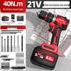 Delixi Brushless Rechargeable Lithium Impact Drill & Screwdriver: Multifunctional Handheld Electric Pistol Drill for Household Use