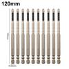 Screw Driver Bit Pack of 10 with Magnetism and High Strength Alloy Steel