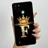 For Realme C21Y C25Y Phone Case Crown Letters Soft Liquid Silicone Protective Back Cover For Realme C21 C15 C 21 C 25 Y Fundas
