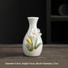 Hand-sculpted flower ceramic vase, ceramic hand-sculpted flower vase, desktop dried flower arrangement decoration