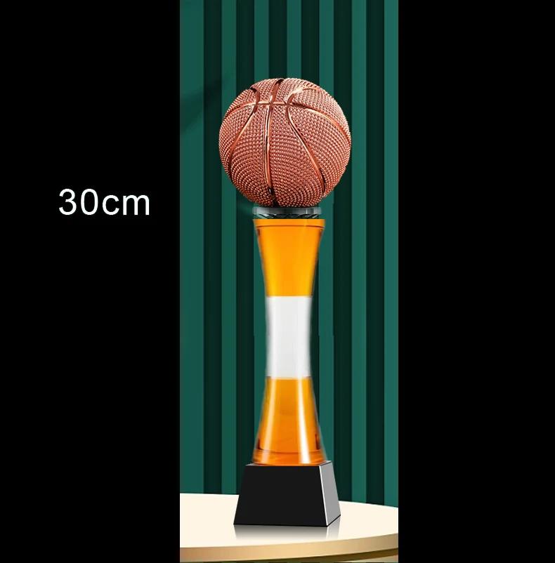 Customized Table Tennis and Volleyball Balls, Crystal Trophy, Gold Silver Copper, Creative Sports Home Decor Award Souvenir, 1Pc