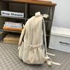 Student Schoolbag Women's Large Capacity Backpack Color Block Men's Backpack