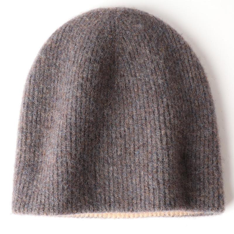 

Шапка из 100% шерсти, мужская и женская зимняя теплая утолщенная шерстяная шапка, вязаная шапка, зимняя шапка для защиты ушей от холода для катания на открытом воздухе average size 52-56cm