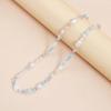 Creative Multicolor Heart Beaded Necklace Adjustable Chain For Women And Girls Casual Wear
